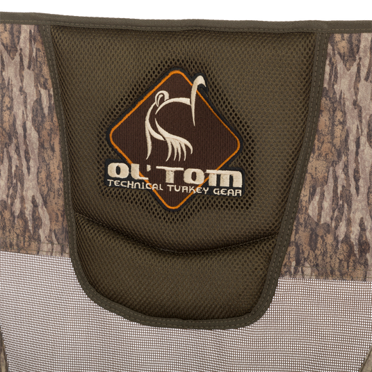 Close up of logo on Ultimate Low Profile Turkey Chair