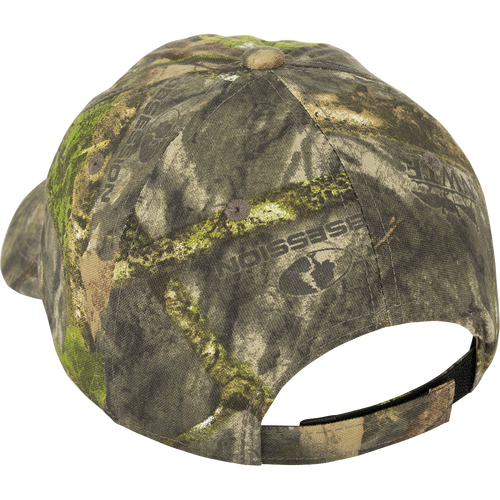 A Camo Cotton Ol' Tom Diamond Logo Cap - Realtree, featuring a structured front panel and a hook & loop back closure.