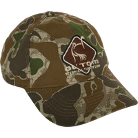 Camo Cotton Ol' Tom Diamond Logo Cap - A mid-profile fit, structured cotton cap with a logo. Features a hook & loop back closure.