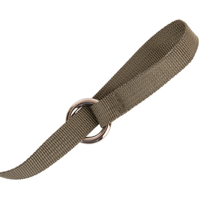 Turkey Tote close-up showing vulcanized rubber and polypropylene webbing with a non-slip shoulder pad, tote straps, and a solid metal slip ring for easy carrying.
