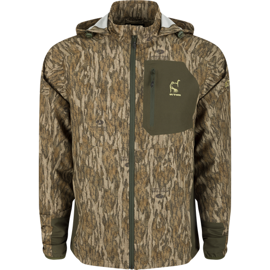 Waterproof Jacket Mossy Oak Duck Blind Camo Jacket Rain Brake