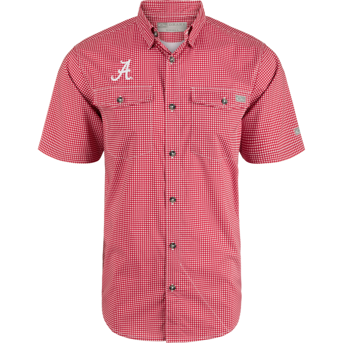 Alabama Frat Gingham Short Sleeve Shirt