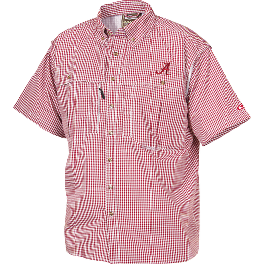 Alabama Plaid Wingshooter's Shirt Short Sleeve