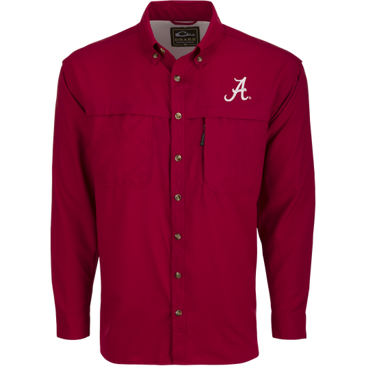 Alabama L/S Mesh Back Flyweight Shirt
