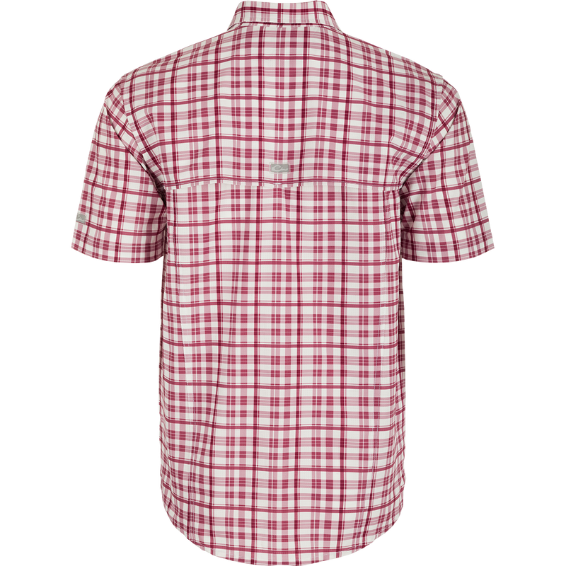 Texas A&M Hunter Creek Windowpane Plaid Short Sleeve Shirt – Drake Texas A&M Hunter Creek Windowpane Plaid Short Sleeve Shirt – Drake