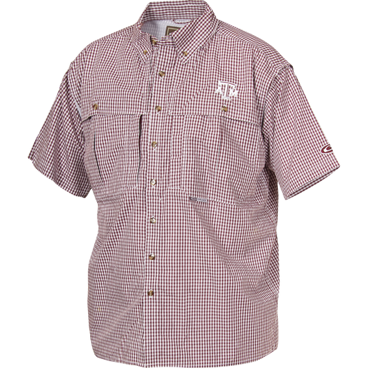 Texas A&M Plaid Wingshooter's Shirt S/S
