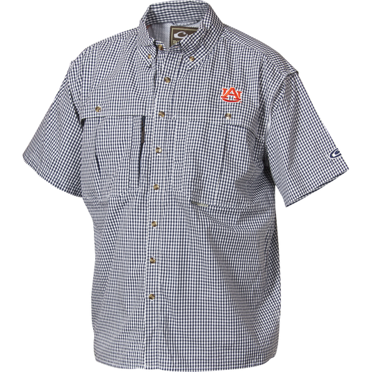 Auburn Plaid Wingshooter's Shirt Short Sleeve