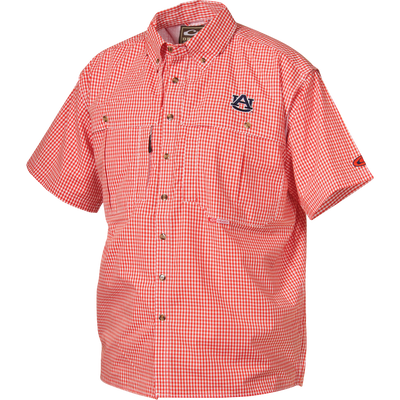 Auburn Plaid Wingshooter's Shirt Short Sleeve