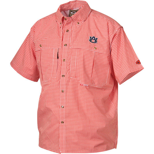 Auburn Plaid Wingshooter's Shirt Short Sleeve