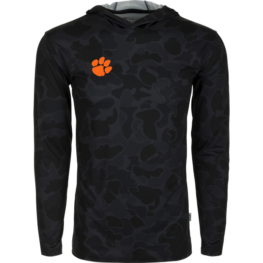 Clemson Performance Long Sleeve Camo Hoodie Drake Waterfowl