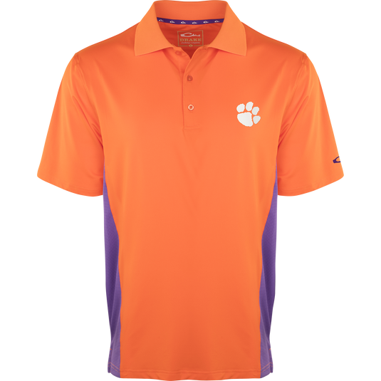 Clemson Performance Polo with Mesh Sides