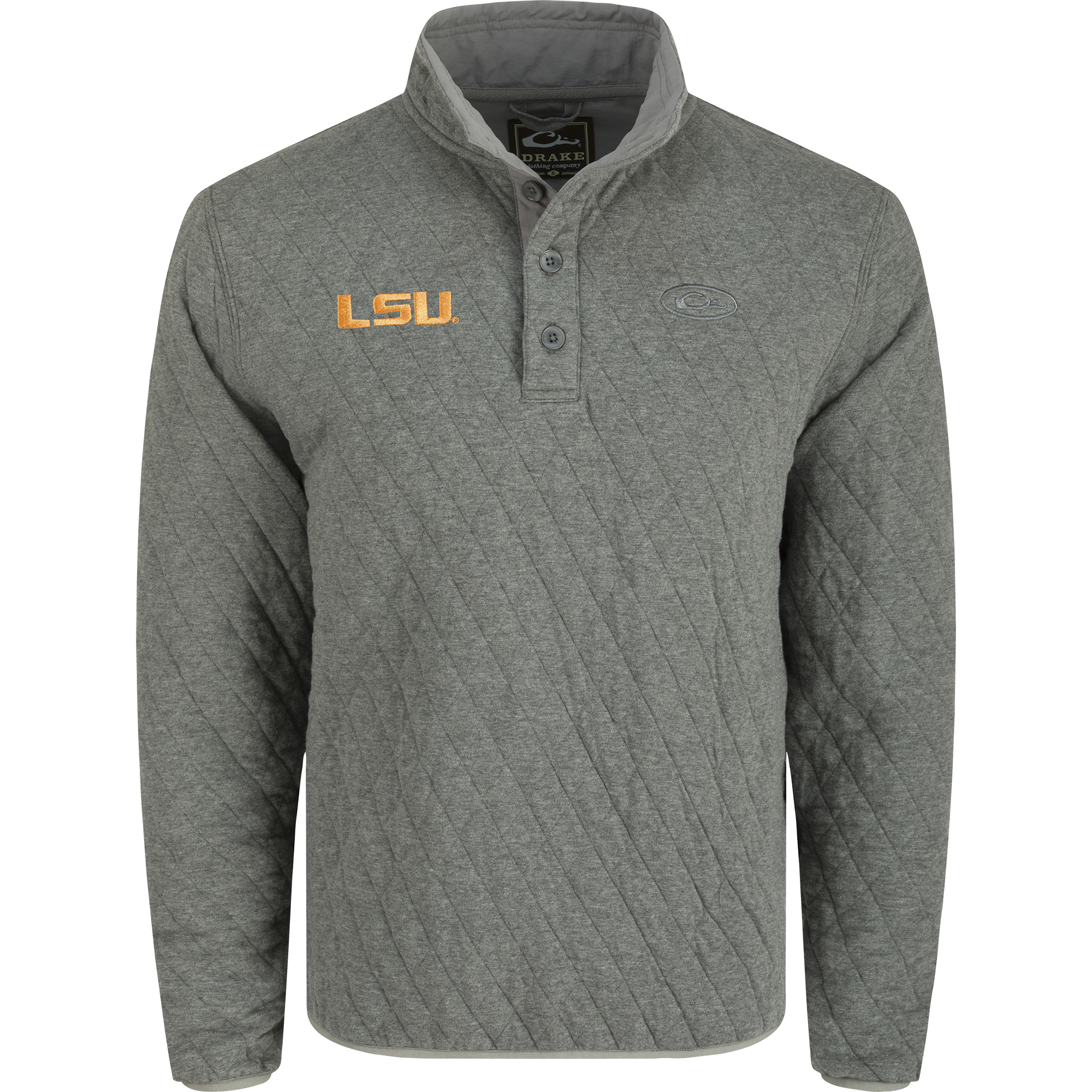 LSU Delta Quilted 1/4 Snap Sweatshirt – Drake Waterfowl