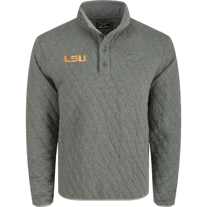 LSU Delta Quilted 1/4 Snap Sweatshirt