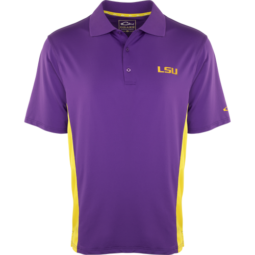 LSU Performance Polo with Mesh Sides