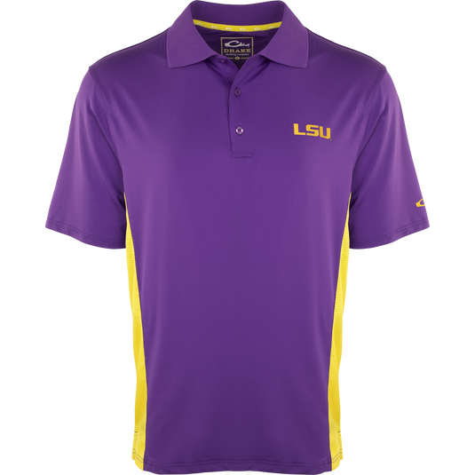 LSU Performance Polo with Mesh Sides