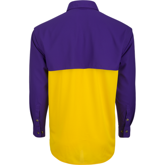 LSU L/S Mesh Back Flyweight Shirt