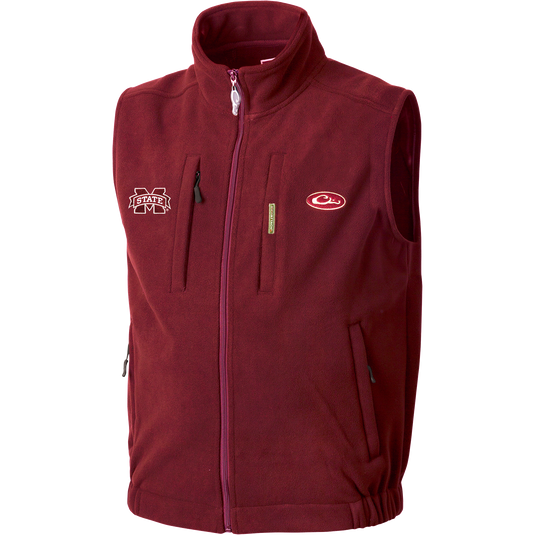 Mississippi State Windproof Layering Vest by Drake – Drake Waterfowl Mississippi State Windproof Layering Vest by Drake – Drake Waterfowl