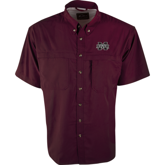 Mississippi State S/S Mesh Back Flyweight Shirt