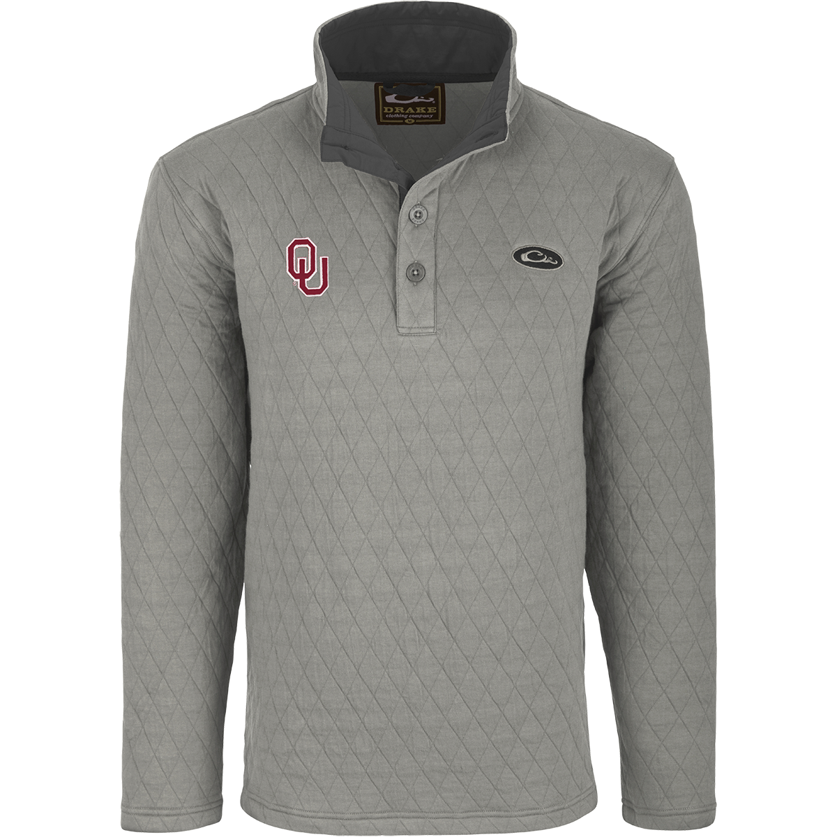 Alabama Delta Quilted Quarter Snap Sweatshirt - Grey / Large