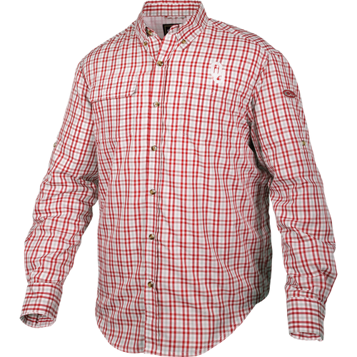 Oklahoma Gingham Plaid Wingshooter's Shirt Long Sleeve