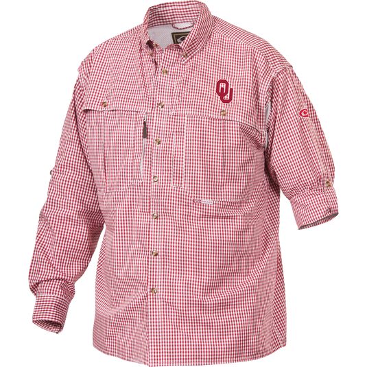 Oklahoma Plaid Wingshooter's Shirt Long Sleeve