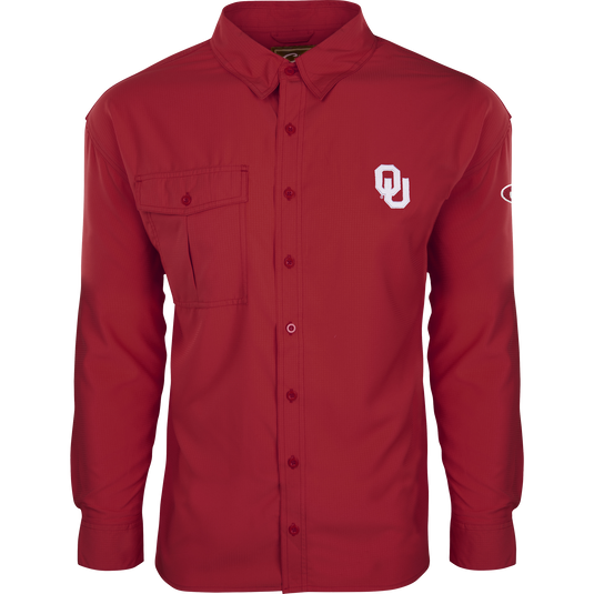 ou dress shirt Tailgater Long Sleeve OU Crimson / small