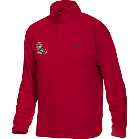Ole Miss Camp Fleece 1/4 Zip Pullover – Drake Waterfowl