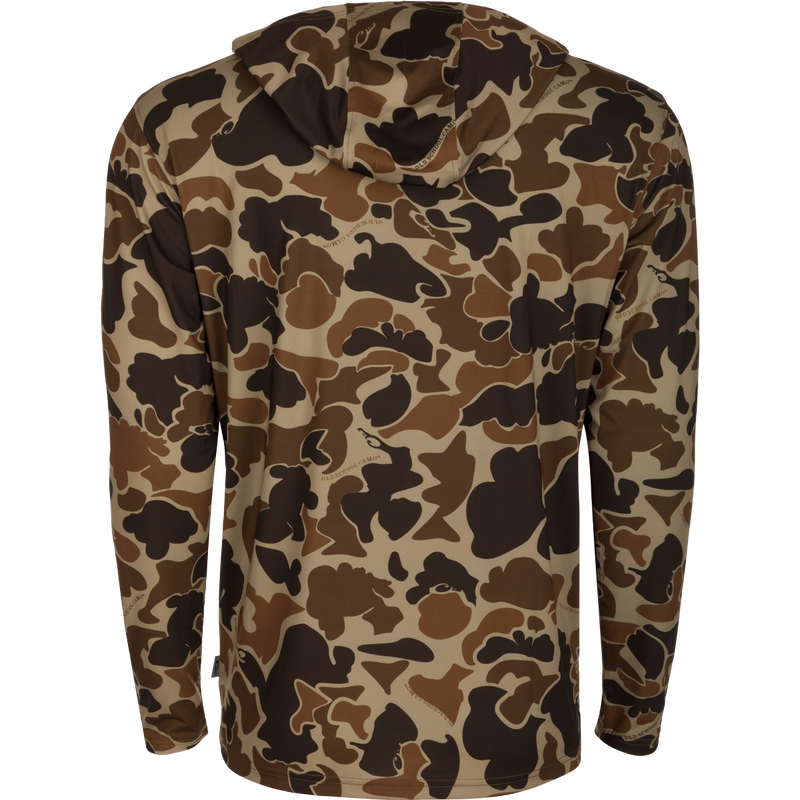 Duck Hunting Drake Waterfowl Old School Camo Hoodie Drake Ole Miss