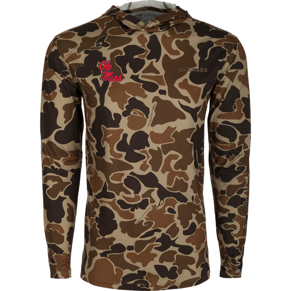 Drake Ole Miss Performance Camo Hoodie – Drake Waterfowl