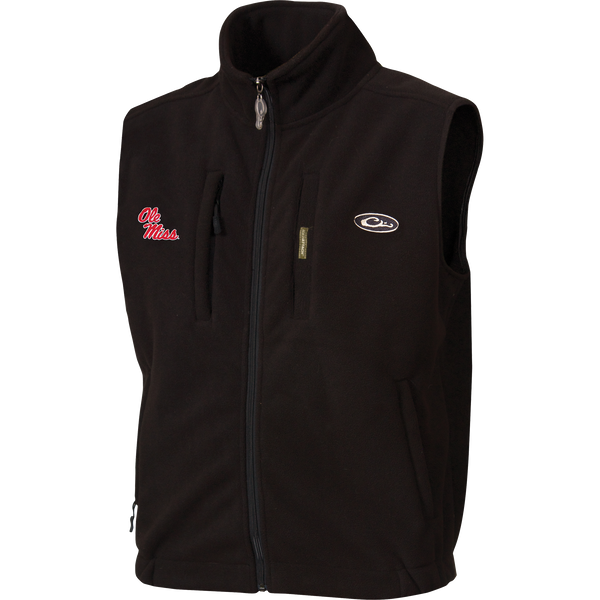 Ole Miss Windproof Layering Vest - Ultra Warm Fleece – Drake Waterfowl