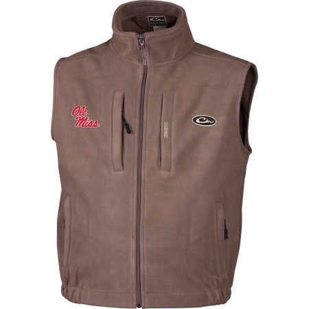 Ole Miss Windproof Layering Vest - Ultra Warm Fleece – Drake Waterfowl