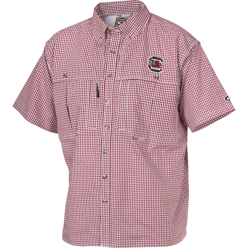 South Carolina Plaid Wingshooter's Shirt Short Sleeve