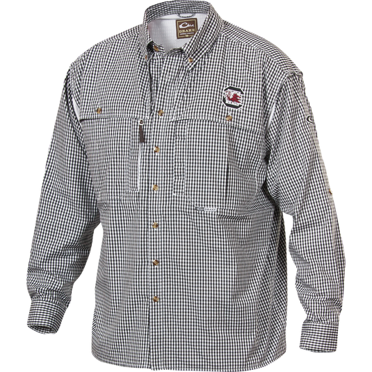 South Carolina Plaid Wingshooter's Shirt Long Sleeve
