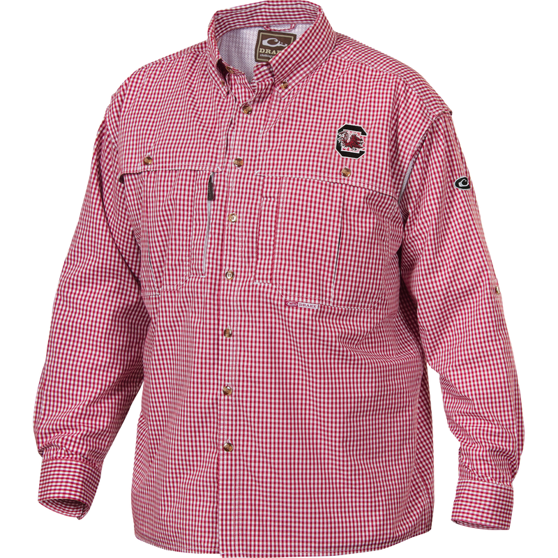 South Carolina Plaid Wingshooter's Shirt Long Sleeve