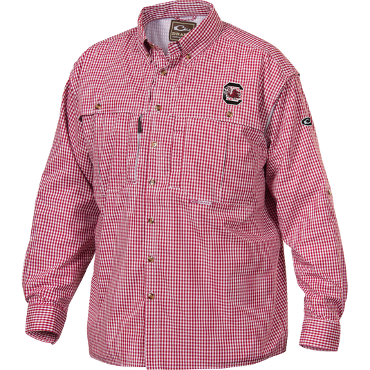 South Carolina Plaid Wingshooter's Shirt Long Sleeve