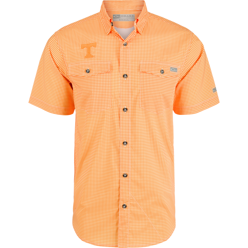 Drake Frat Gingham Short Sleeve Shirt, UPF 30 – Drake Waterfowl Drake Frat Gingham Short Sleeve Shirt, UPF 30 – Drake Waterfowl