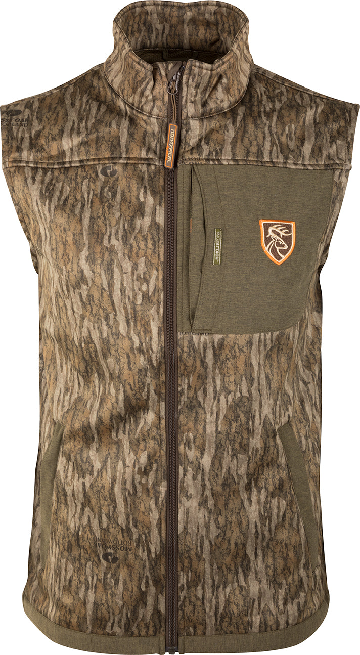 Endurance Vest with Agion Active XL®: A vest with a patch, perfect for keeping your core warm and arms free. Ideal for hunting and outdoor activities.