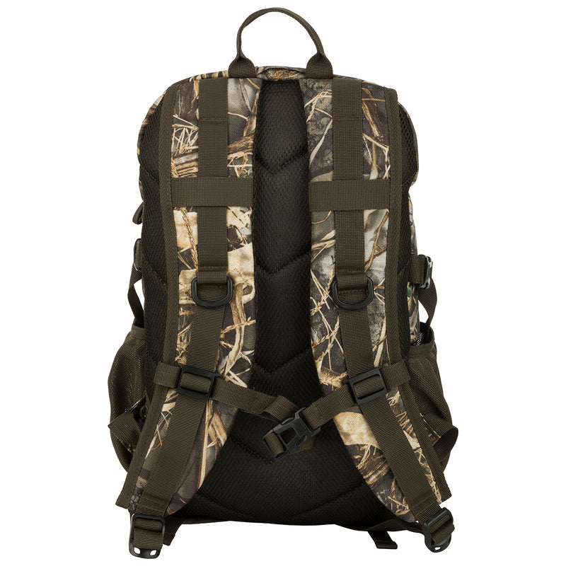 A compact, functional Vertical Zip Daypack with rugged HD2™ material and Fowl-Proof™ YKK zippers. Features padded shoulder straps, large interior storage, external carry straps, and more. Perfect for hunting, travel, or everyday use.