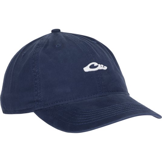 Drake Waterfowl Systems 8oz Waxed Cotton Logo Ball Cap – Adjustable, OSFM, 100% Canvas