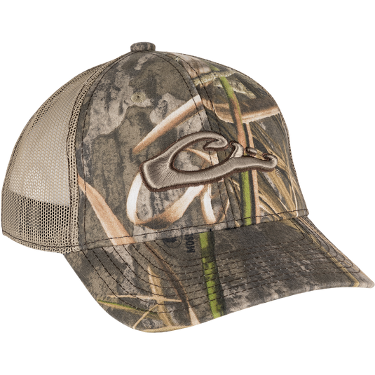 Drake Waterfowl 6-Panel Camo Mesh-Back Cap