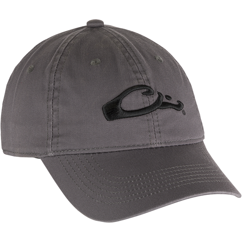 Cotton Twill Cap with low-profile silhouette, brass buckle back strap, and contoured bill. Crafted for comfort and everyday wear.