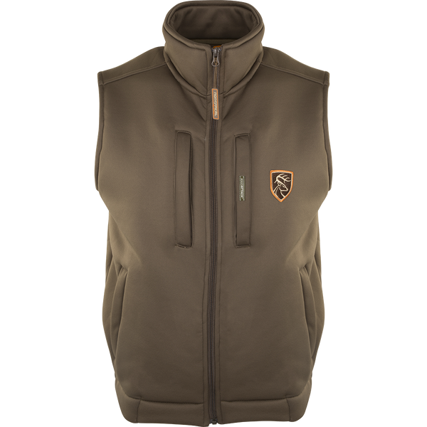 トップス Brook Big Pocket Nylon Vest brown トップス Brook Big Pocket Nylon Vest brown FR Fleece Lined Vest