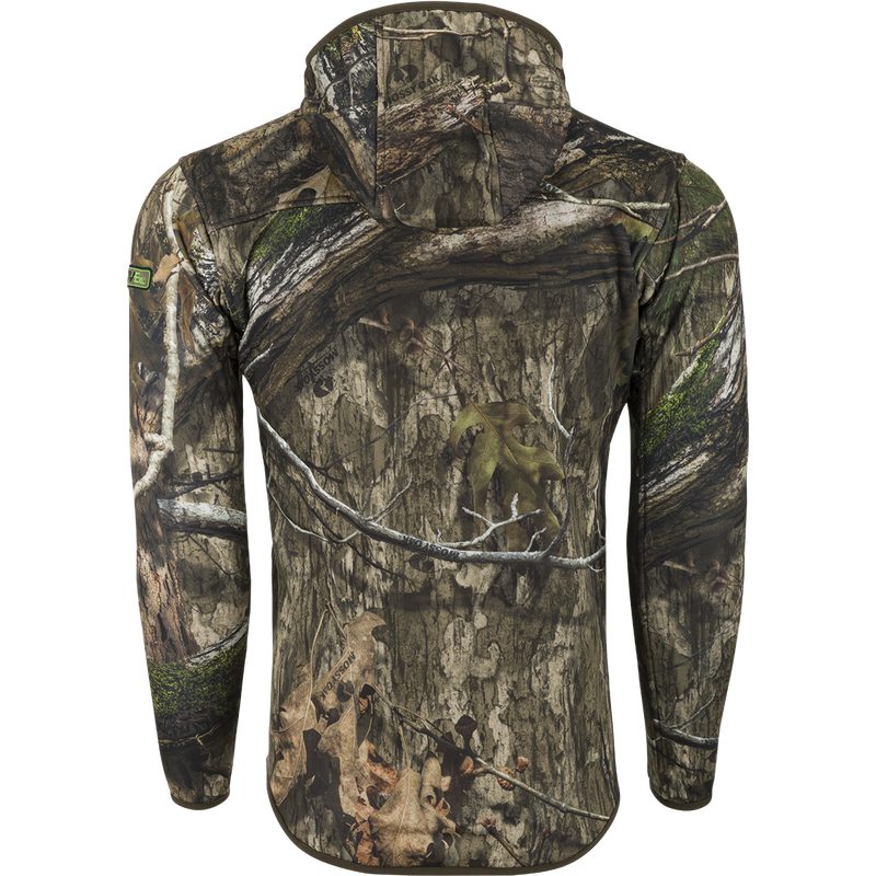 A lightweight camo hoodie with tree pattern, perfect for hot days. Features Agion Active XL® scent control technology.