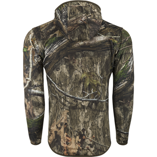 A lightweight camo hoodie with tree pattern, perfect for hot days. Features Agion Active XL® scent control technology.