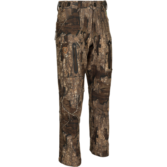 A pair of Pursuit Tech Stretch Pants with Agion Active XL® - durable, comfortable, and perfect for cool to cold days afield. 4-way stretch, zippered pockets, and hip vents for regulating heat. Lightweight Early-Mid Season big game pant.