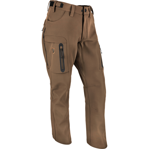 A pair of Pursuit Tech Stretch Pants with Agion Active XL®, featuring 4-way stretch and zippered pockets for convenience during the hunt.