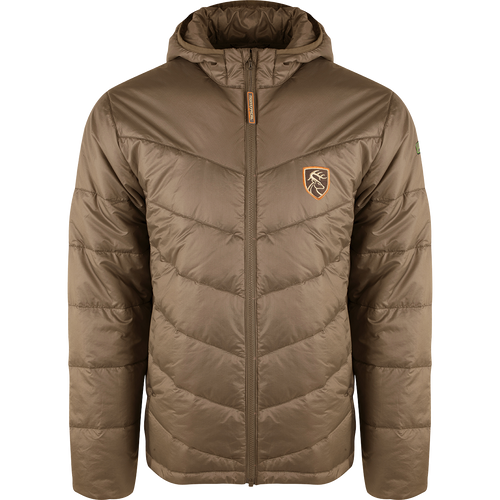 A lightweight, athletic cut Pursuit Synthetic Down Jacket with Agion Active XL® scent control technology. Perfect for cold hunts or chilly nights.