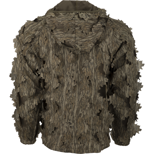 3D Leafy Jacket with Agion Active XL®, a camouflage jacket with cut-out leafy pattern for complete concealment while hunting.