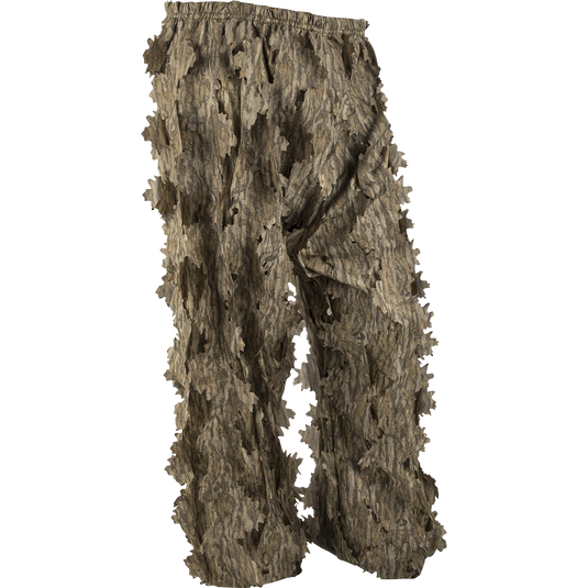 3D Leafy Pant with Agion Active XL™, a camouflage pants with holes, perfect for complete concealment while hunting.