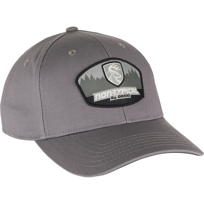 Chino Twill Patch Cap with Non-Typical logo patch on front, made of 100% cotton twill. Adjustable snap closure at the back.